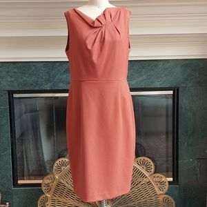 Elie Tahari Sleeveless Rust Dress